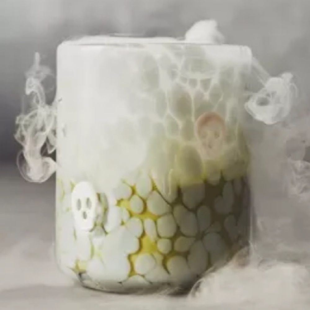 Skull icon mystic juice glass